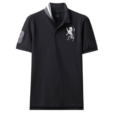 Load image into Gallery viewer, Giordano Men Polo Shirt Men Embroidered 3D Lion Multi Color Polo Men Embroidery Contrast Color Polo Fashion Camisa Polo