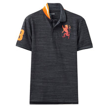 Load image into Gallery viewer, Giordano Men Polo Shirt Men Embroidered 3D Lion Multi Color Polo Men Embroidery Contrast Color Polo Fashion Camisa Polo