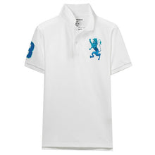 Load image into Gallery viewer, Giordano Men Polo Shirt Men Embroidered 3D Lion Multi Color Polo Men Embroidery Contrast Color Polo Fashion Camisa Polo